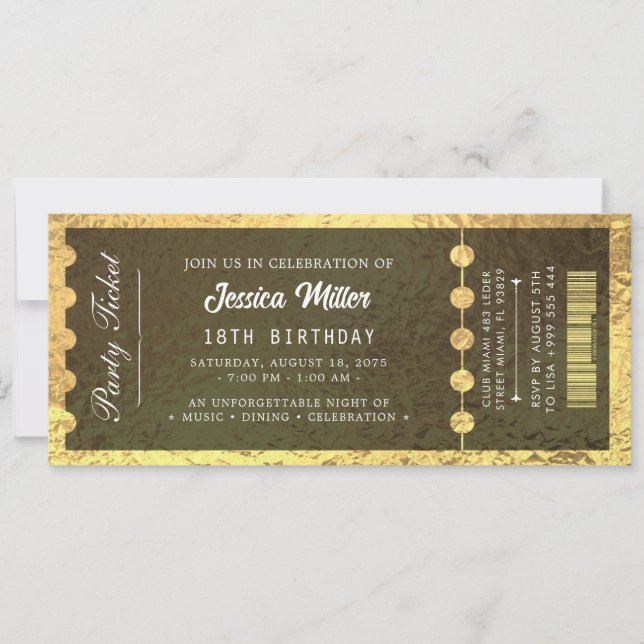Glamorous Party Invitation (Front)