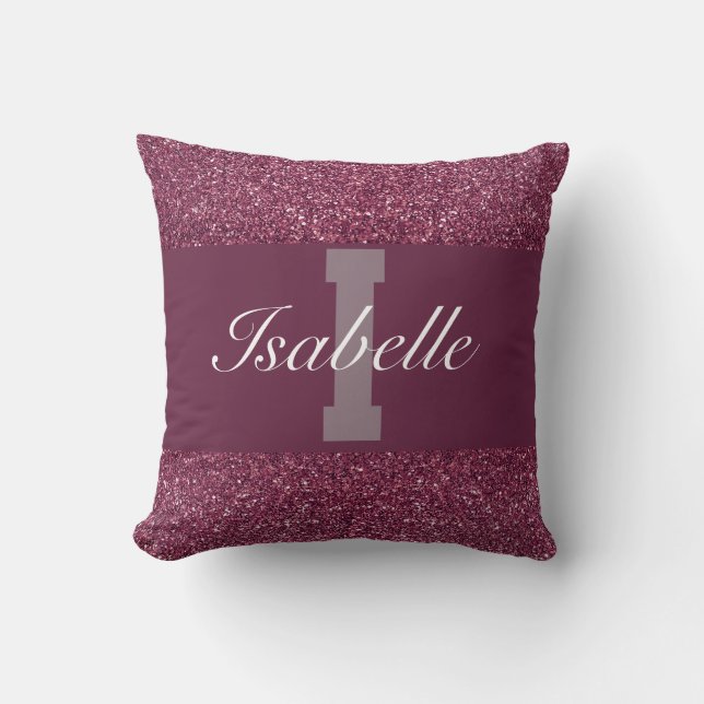 Glamorous personalized name pillow (Front)