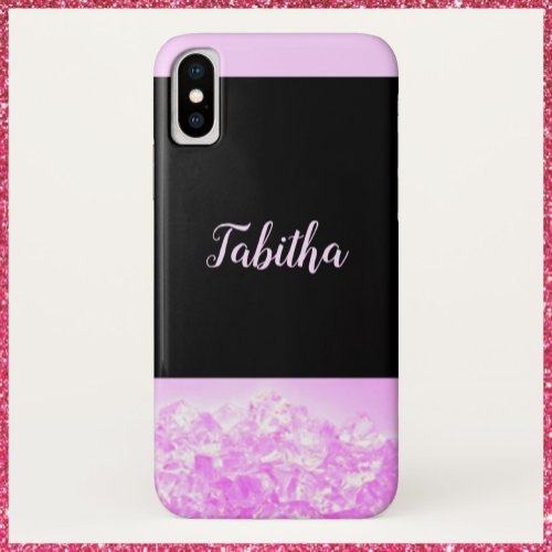 Glamorous Pink Diamond iPhone X Case