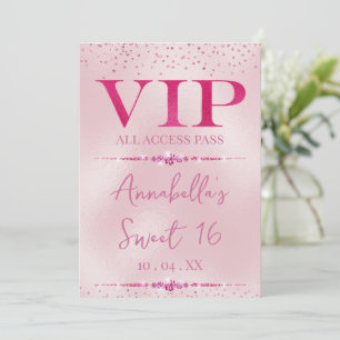 Glamorous Pink Diamonds VIP Invitation