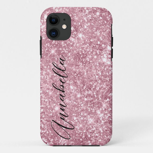 Glamorous Pink Glitter Case-Mate iPhone Case (Back)