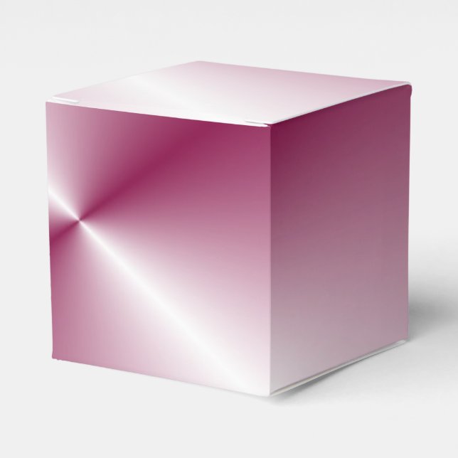 Glamorous Pink Purple Modern Elegant Template Favor Boxes (Front Side)