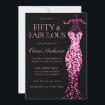 Glamorous Pink Sparkle Dress 50th Birthday Party Invitation<br><div class="desc">Glamorous Pink Sparkle Dress 50th Birthday Party Invitation

See matching collectuion in Niche and Nest store</div>