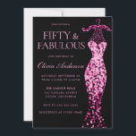 Glamorous Pink Sparkle Dress 50th Birthday Party Invitation<br><div class="desc">Glamorous Pink Sparkle Dress 50th Birthday Party Invitation

See matching collectuion in Niche and Nest store</div>