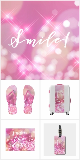 Glamorous Pink Sparkles Collection