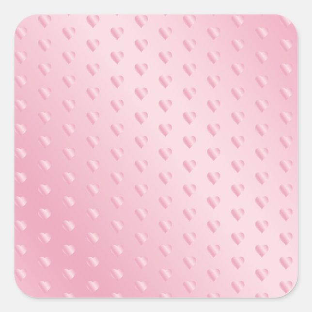 Glamorous Pink Speckle Blank Template Elegant Cool Square Sticker (Front)
