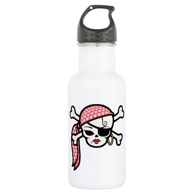 Glamorous Pirate Water Bottle (Front)