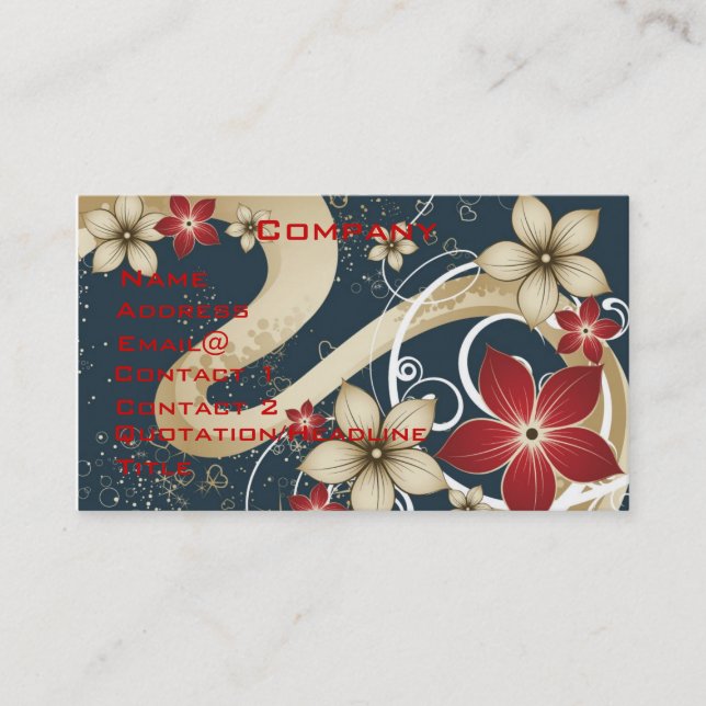 Glamorous Profile Card (Front)