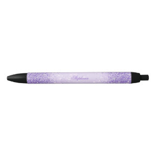 Glamorous Purple Glitter Pen