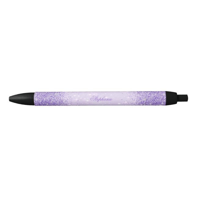 Glamorous Purple Glitter Pen (Front)