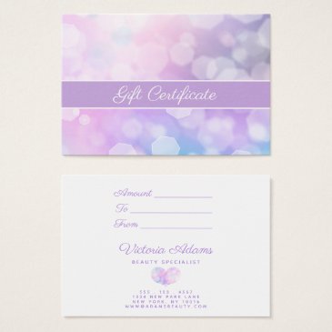 Glamorous Purple Sparkles | Salon Gift Certificate