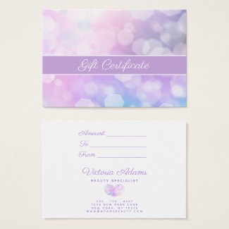 Glamorous Purple Sparkles | Salon Gift Certificate