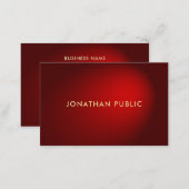 Glamorous Red Damask Elegant Professional Premium Business Card (Front/Back)