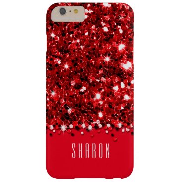 Glamorous Red Sparkly Glitter Confetti Case