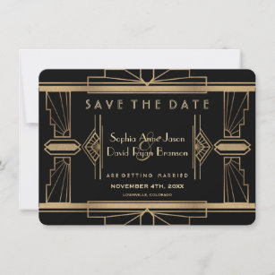 Glamorous Roaring 20's Great Save The Date