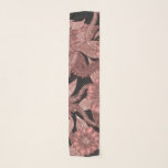 Glamorous Rose Gold Black Glitter Flowers Scarf<br><div class="desc">This modern and glamorous hand-drawn illustration pattern is perfect for the stylish and trendy fashionista. It features a faux printed sparkly rose gold glitter sequin and mauve-pink flowers and leaves on top of a simple black background. This chic, elegant, and luxury design will be the envy of all your friends!...</div>
