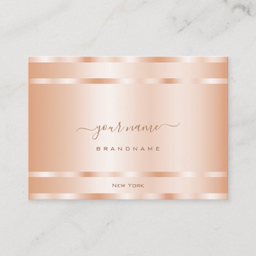 Glamorous Rose Gold Effect Luxury and Professional Business Card