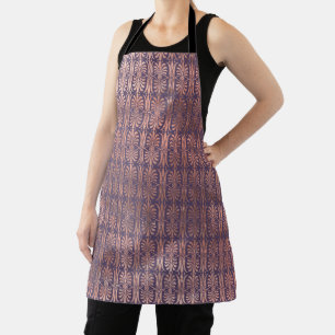 Glamorous Rose Gold Foil and Lavender Art Deco Apron