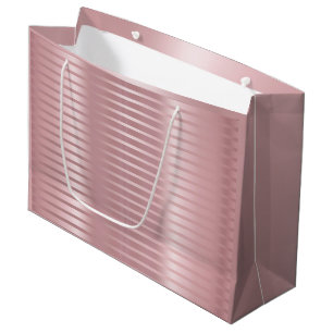 Glamorous Rose Gold Template Elegant Modern Trendy Large Gift Bag