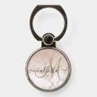 Glamorous Rose Gold White Glitter Marble Gradient