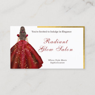 Glamorous Salon Styling Invite Appointment Card