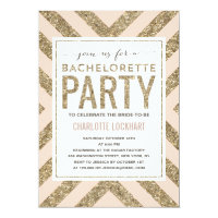 Glamorous Shimmer | Bachelorette Party Invitation