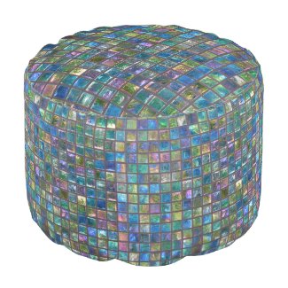 Glamorous Shiny Aqua Colored Tiles
