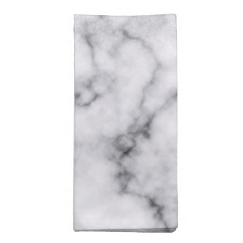 Glamorous Silver White Glitter Marble Gradient Cloth Napkin