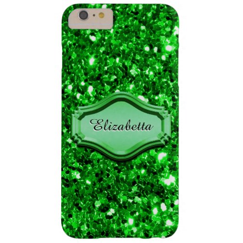 Glamorous Simulated Green Sparkly Glitter Case