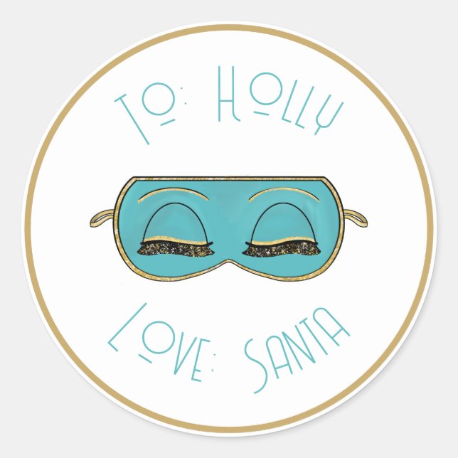 Glamorous Sleep Mask New York City Girl Stickers (Front)