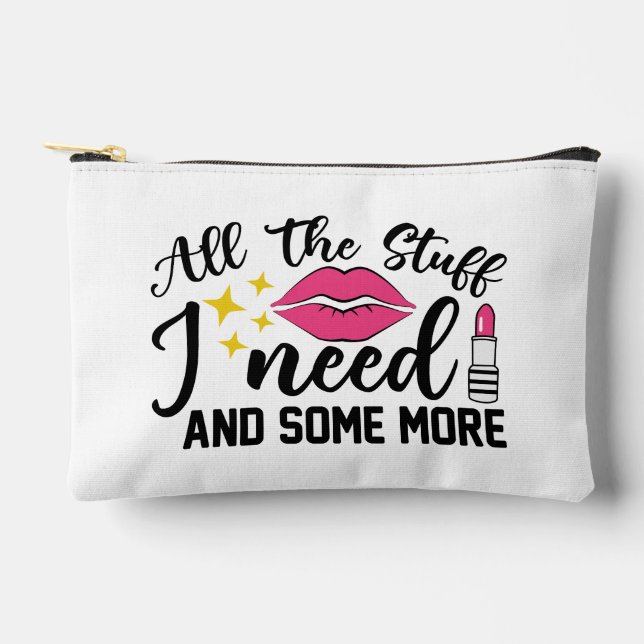 Glamorous Sparkling Lips Accessory Pouch (Front)