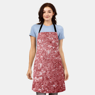 Glamorous Sparkly Pink Glitter Apron