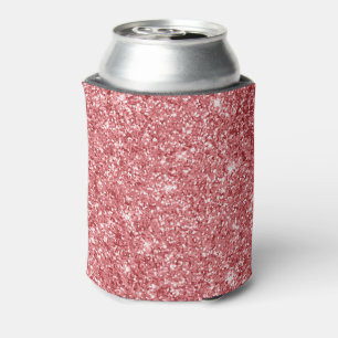 Glamorous Sparkly Pink Glitter Can Cooler