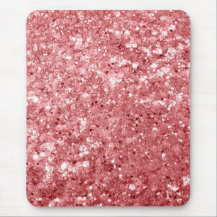 Glamorous Sparkly Pink Glitter Mouse Pad