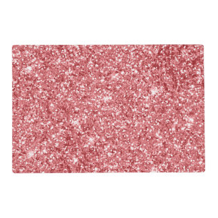 Glamorous Sparkly Pink Glitter Placemat