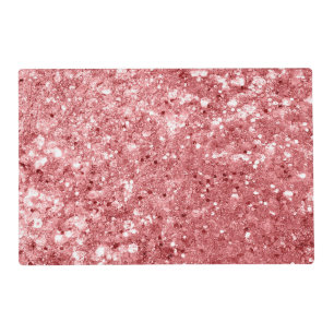 Glamorous Sparkly Pink Glitter Placemat