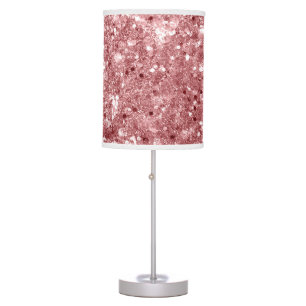 Glamorous Sparkly Pink Glitter Table Lamp