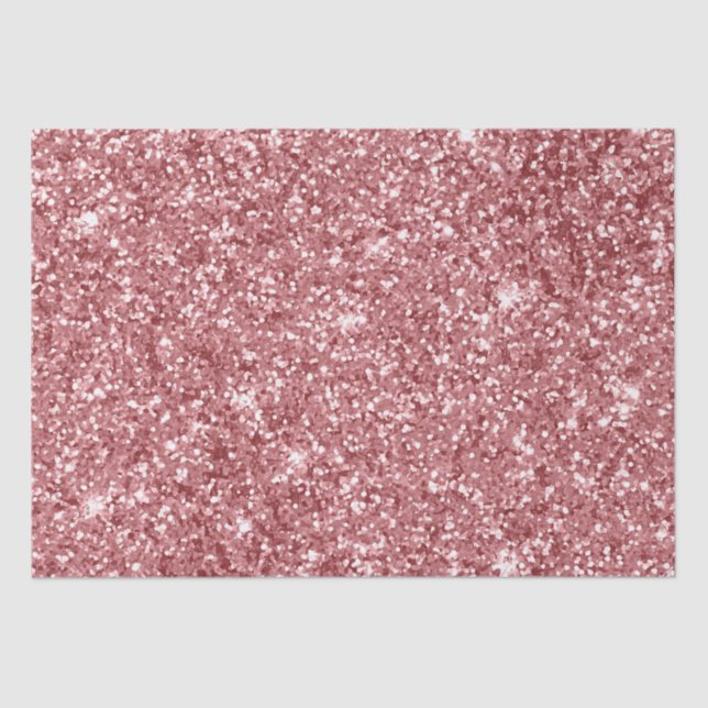 Glamorous Sparkly Pink Glitter Tissue Paper (Front)
