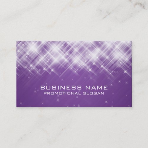 Glamorous Sparks Purple Business Card Templates