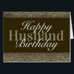 Glamorous special birthday card husband<br><div class="desc">Big Personalised glamorous stylish special happy birthday card</div>