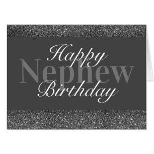 Glamorous special birthday card nephew