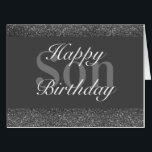 Glamorous special birthday card son<br><div class="desc">Big Personalised glamorous stylish special happy birthday card</div>