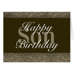 Glamorous special birthday card son