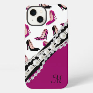 Glamorous Stiletto High Heels and Faux Gems iPhone 13 Case