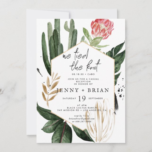 Glamorous Summer Greenery | Wedding Reception (Front)