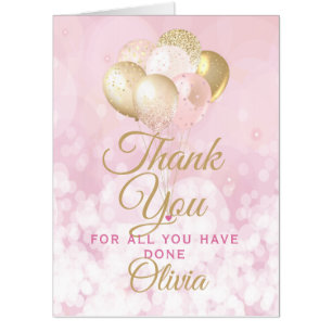 Glamorous Thank You Retirement Jumbo Card