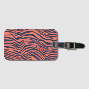 Glamorous Tiger Stripes Animal Print Luggage Tag