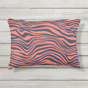 Glamorous Tiger Stripes Animal Print Outdoor Pillow