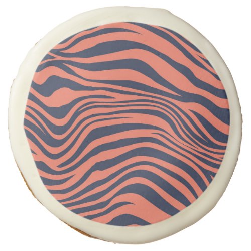 Glamorous Tiger Stripes Animal Print Sugar Cookie