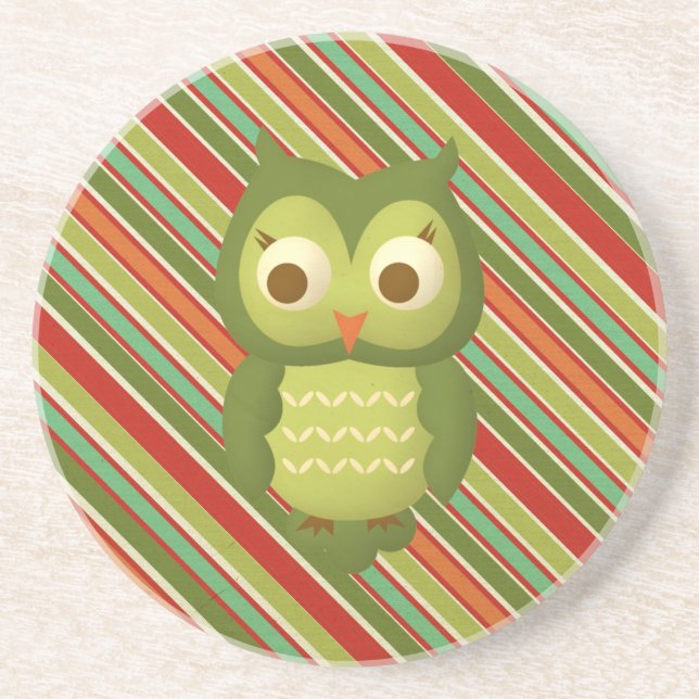 Glamorous Wise Owl Coaster (Front)